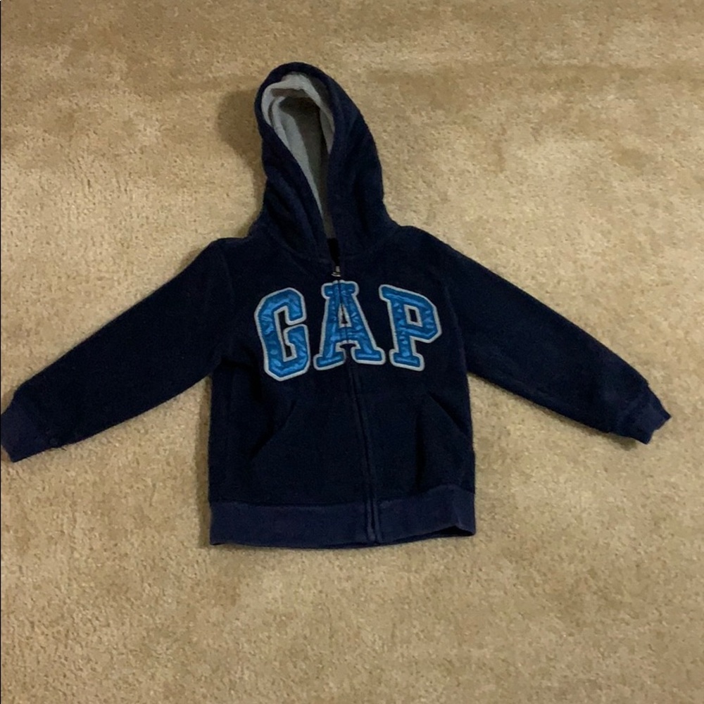 Navy fleece gap hoodie